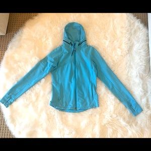 Nike blue hooded zip up jacket size medium